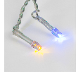 Гирлянда Айсикл (бахрома) светодиодный, 1,8 х 0,5 м, прозрачный провод, 230 В, диоды RGB 255-009