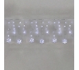 Гирлянда Бахрома со снежинками 2,4х0,9м, 150LED, белый, с контроллером 8 режимов, 230В NEON-NIGHT 255-075