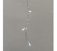 Гирлянда светодиодная Айсикл (бахрома) 5х0,6м, с эффектом мерцания, прозрачный провод, IP44, 230В, диоды БЕЛЫЕ, 112LED NEON-NIGHT 255-525
