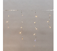 Гирлянда светодиодная Айсикл (бахрома) 5х0,6м, с эффектом мерцания, прозрачный провод, IP44, 230В, диоды ТЕПЛЫЕ БЕЛЫЕ, 112LED NEON-NIGHT 255-526