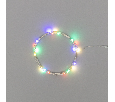 Гирлянда Роса с крупными каплями 2 м, 20 LED, цвет свечения мультиколор, 2хCR2032 в комплекте, тонкий батарейный блок NEON-NIGHT 302-009