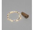 Гирлянда Роса с пробкой 2 м, 20 LED, теплое белое свечение, 3хLR44 в комплекте NEON-NIGHT 302-026