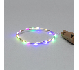 Гирлянда Роса с пробкой 2 м, 20 LED, цвет свечения мультиколор, 3хLR44 в комплекте NEON-NIGHT 302-029