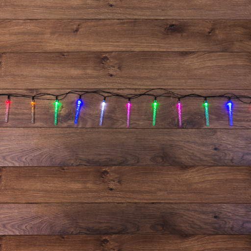Гирлянда светодиодная Палочки с пузырьками 20 палочек, цвет: мультиколор, 2 метра 303-037