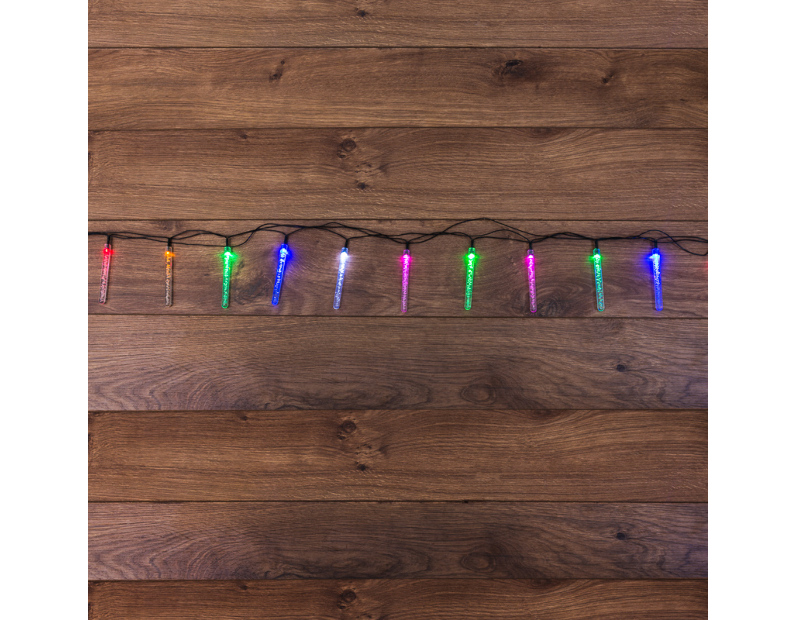 Гирлянда светодиодная Палочки с пузырьками 20 палочек, цвет: мультиколор, 2 метра 303-037
