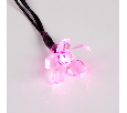 Гирлянда светодиодная Цветы Сакуры 50 LED РОЗОВЫЕ 7 метров с контроллером 303-038