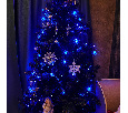 Гирлянда Твинкл Лайт 15 м, темно-зеленый ПВХ, 120 LED, цвет синий 303-053