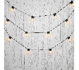 Лофт-гирлянда светодиодная 5 м, черный ПВХ, 20 LED, теплое белое свечение NEON-NIGHT 303-066