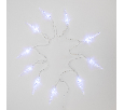 Гирлянда светодиодная Сосульки 1,5 м, 10 LED, прозрачный ПВХ, цвет свечения белый, 2 х АА (батарейки не в комплекте) NEON-NIGHT 303-094