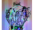Гирлянда Твинкл-Лайт 20 м, темно-зеленый ПВХ, 160 LED, цвет мультиколор 303-119