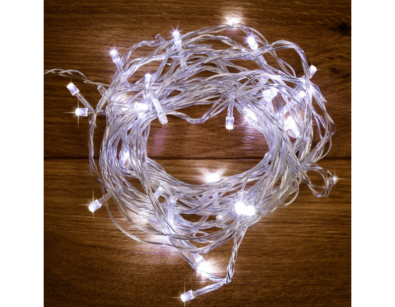 Гирлянда Твинкл-Лайт 4 м, 25 LED, прозрачный ПВХ, цвет свечения белый NEON-NIGHT 303-165
