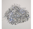 Гирлянда светодиодная Мишура серебряная 10 LED 1,5 м, прозрачный ПВХ, белый свет свечения, 2 х АА (батарейки не в комплекте) NEON-NIGHT 304-011