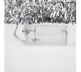 Гирлянда светодиодная Мишура серебряная 10 LED 1,5 м, прозрачный ПВХ, белый свет свечения, 2 х АА (батарейки не в комплекте) NEON-NIGHT 304-011