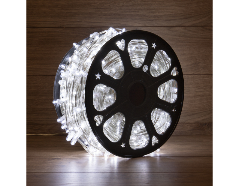 Гирлянда LED Клип-лайт 12 V, прозрачный ПВХ, 150 мм, цвет диодов Белый Flashing (Белый) 325-165