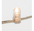 Гирлянда LED Клип-лайт 12 V, прозрачный ПВХ, 150 мм, цвет диодов Теплый белый, Flashing (Белый) 325-166