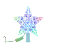 Фигура светодиодная Звезда на елку цвет: RGB, 10 LED, 17 см 501-002