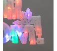 Фигура светодиодная С НОВЫМ ГОДОМ 35LED, цвет свечения МУЛЬТИКОЛОР (RG/RB), размер 42x19см 501-004
