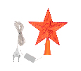 Светодиодная фигура на елку Звезда красная 15см, 10LED, постоянное свечение, 230В NEON-NIGHT 501-007
