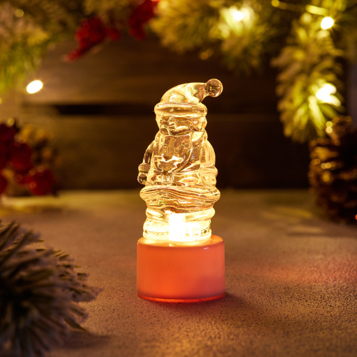 Фигура светодиодная на подставке Санта Клаус, RGB 501-040