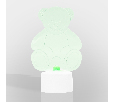 Фигура светодиодная на подставке Мишка 2D, RGB 501-047