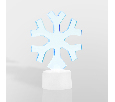 Фигура светодиодная на подставке Снежинка, RGB 501-055