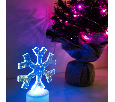Фигура светодиодная на подставке Снежинка, RGB 501-055