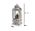 Декоративный фонарь с эффектом снегопада и подсветкой Рождество, белый 501-065