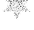 Фигурка подвесная Снежинка RGB 7x6 см 501-094