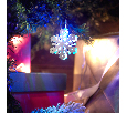 Фигурка подвесная Снежинка RGB 6x6 см 501-097