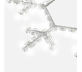 Фигура Снежинка цвет свечения синий, размер 45х38 см NEON-NIGHT 501-363