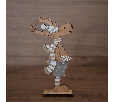 Деревянная фигурка Рождественский Олень Синий 10,5x4x18 см 504-005