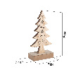 Деревянная фигурка с подсветкой Елочка 9x5x19 см 504-011