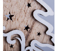 Деревянная фигурка с подсветкой Елочка 11,5x5x19 см 504-012
