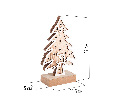 Деревянная фигурка с подсветкой Елочка 11,5x5x19 см 504-012
