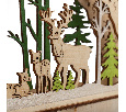 Деревянная фигурка с подсветкой Семейство оленей 30х5х15,7 см 504-026
