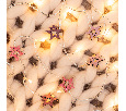 Деревянные прищепки Звездочки 16x4,5x1,3 cм, розовые, 6 шт, NEON-NIGHT 504-034