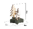 Деревянная фигурка с подсветкой Олень в лесу 9x8x10 см 504-042