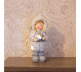 Керамическая фигурка Снегурочка со звездой 7,5x7,5x18 см 505-006