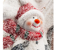 Керамическая фигурка Домик со снеговиком 26,2х9,5х23,3 см 505-007
