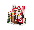 Керамическая фигурка Рождественский дом 37,5х20х42,5 см 505-010