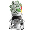 Керамическая фигурка Автобус с елкой 19x9x16 см 505-019
