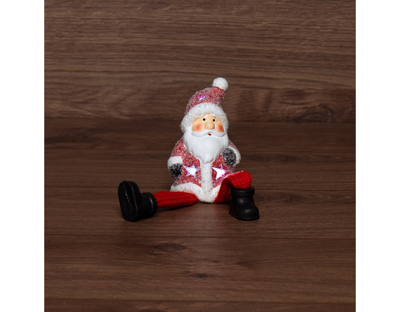 Керамическая фигурка Дед Мороз с подвесными ножками 6,3х5,4х10,4 см 505-023
