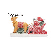 Керамическая фигурка Дед Мороз в санях 30,5х12,2х17,2 см 505-029