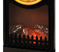 Светодиодный камин Старинные часы с эффектом живого огня 14,7x11,7x25 см, черный, батарейки 2хС (не в комплекте) USB NEON-NIGHT 511-020