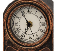 Светодиодный камин Старинные часы с эффектом живого огня 14,7x11,7x25 см, бронза, батарейки 2хС (не в комплекте) USB NEON-NIGHT 511-021