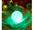 Фигура светодиодная Снежок, RGB, 8 см 513-011