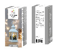 Декоративный фонарь со свечкой, белый корпус, размер 10,5х10,5х24 см, цвет ТЕПЛЫЙ БЕЛЫЙ 513-042