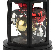 Декоративный фонарь с шариками 12х12х20,6 см, черный корпус, теплый белый цвет свечения NEON-NIGHT 513-061