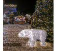 Акриловая светодиодная фигура Полярный медведь 112х58 см, 400 светодиодов, понижающий трансформатор в комплекте 513-124