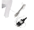 Акриловая светодиодная фигура Снежный олень 100 см, 380 светодиодов, IP 65, понижающий трансформатор в комплекте, NEON-NIGHT 513-307